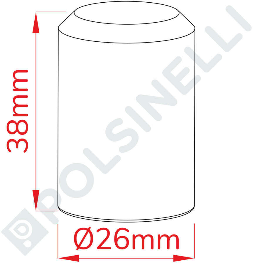 Polsinelli Bouchon en liège aggloméré 26x38 (1000 pcs)