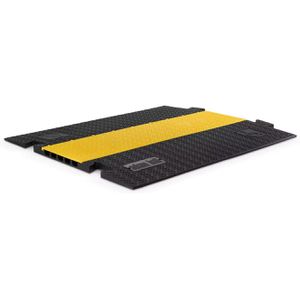 Defender Kabelbrücke Slim 5, 5 Kanal, 100cm x 86cm, überfahrbar, schwarz/gelb Kunststoff