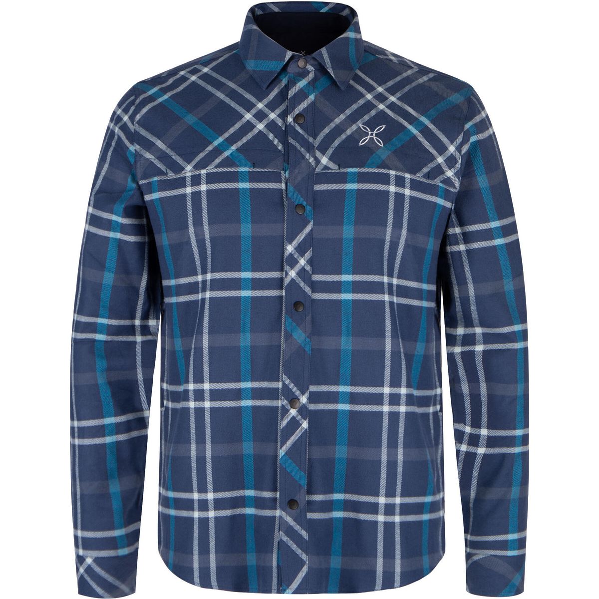 Montura Check Shirt graphite blue/deep blue (89087) S MQLC74X-0031-89087-S