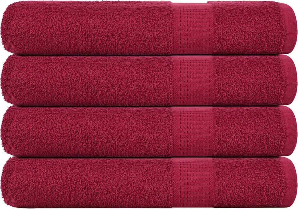 17 Stories Sawiki 100% Cotton Bath Towels Bordeaux Beach Towel