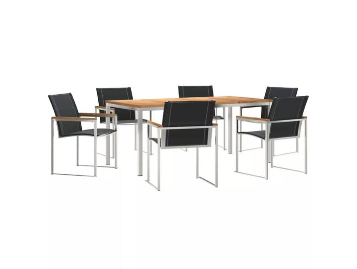 VidaXL - Outdoor-essgruppe massivholz akazie, One Size, Braun
