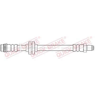 QUICK BRAKE Bremsschlauch 32133 für Vaughall RENAULT