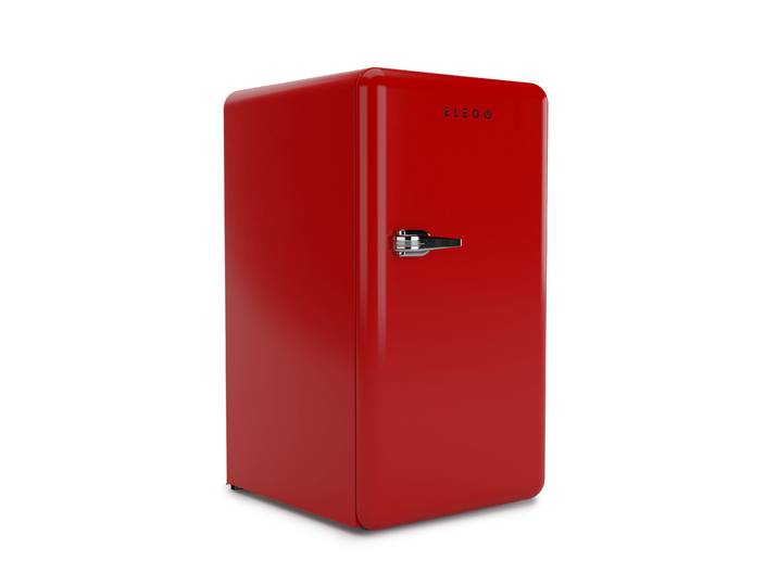 Kühlschrank mit Gefrierfach Retro 90L rot