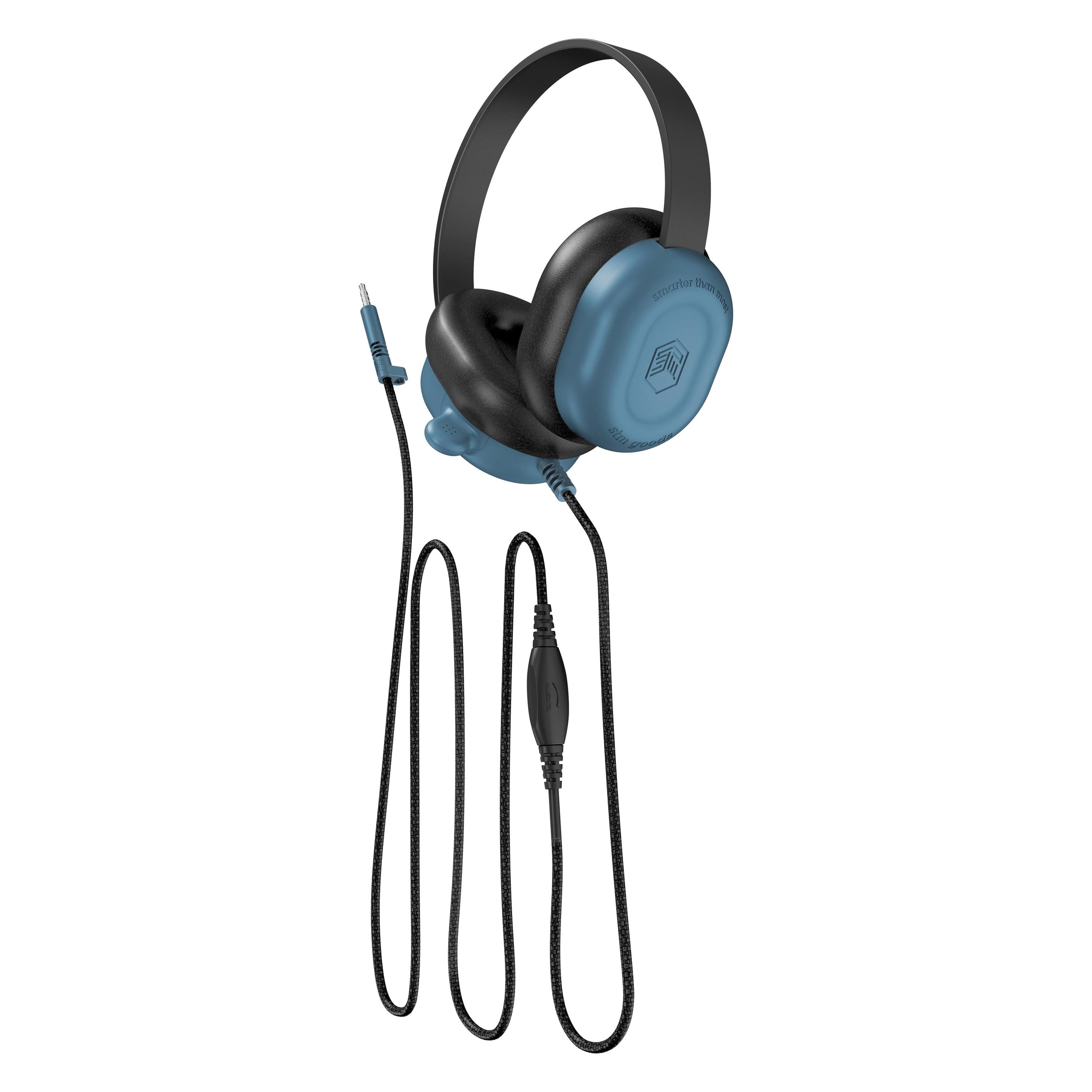 STM Gear-o headphones ( USB-C) COM - black / blue (Kabelgebunden) (STM-936-516Y-01)