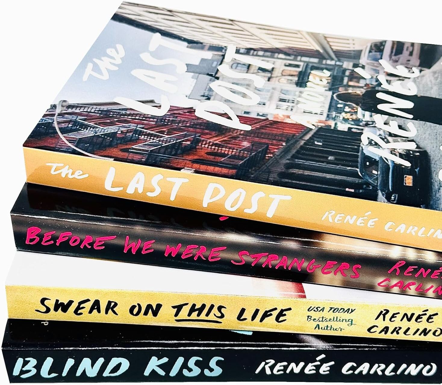 Atria Books Renee Carlino 4 Books Collection Set - The Last Post, Swear on This Life, Before We Were Strangers, Blind Kiss - Paperback Fiction - USA Today