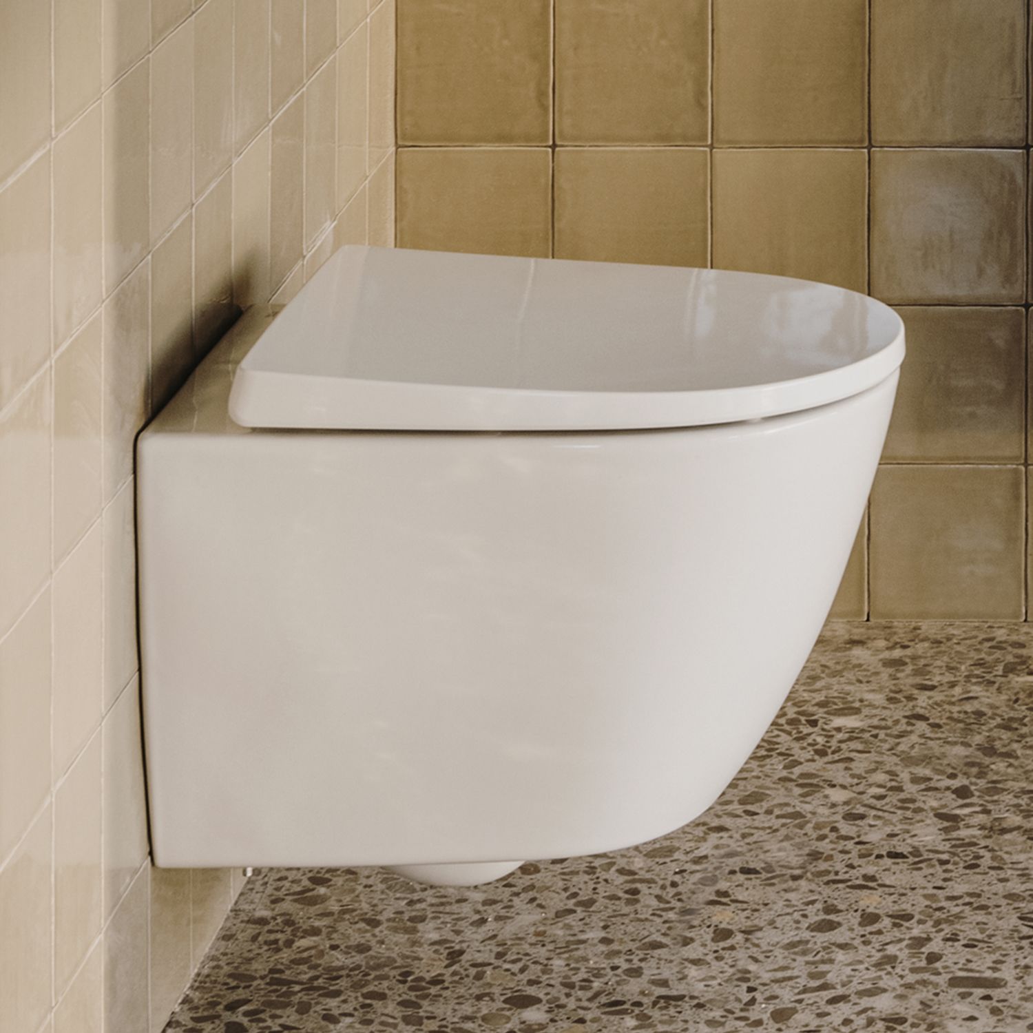 Roca Ona wall-mounted toilet compact, rimless A346688000