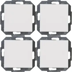 Kopp 589629056 ATHENIS - Profi-Pack: 4 Universalschalter (Aus-/Wechsel), Farbe: reinweiß