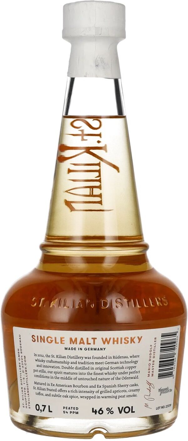 St. Kilian PEATED Single Malt Whisky 46% Vol. 0,7l