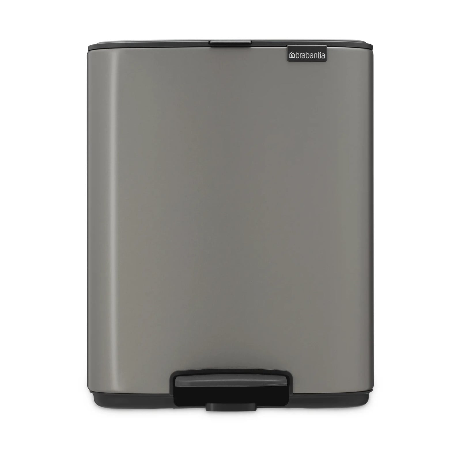 Brabantia Bo pedaalemmer 12 liter Platinum RVS