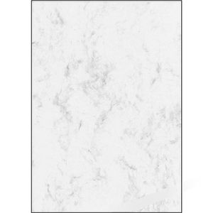 Sigel Briefpapier DP396, grau, A4, Marmorpapier, 200 g/m², 50 Blatt