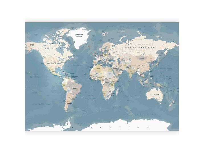 Fototapete VINTAGE WORLD MAP B/H: ca. 300x210 cm