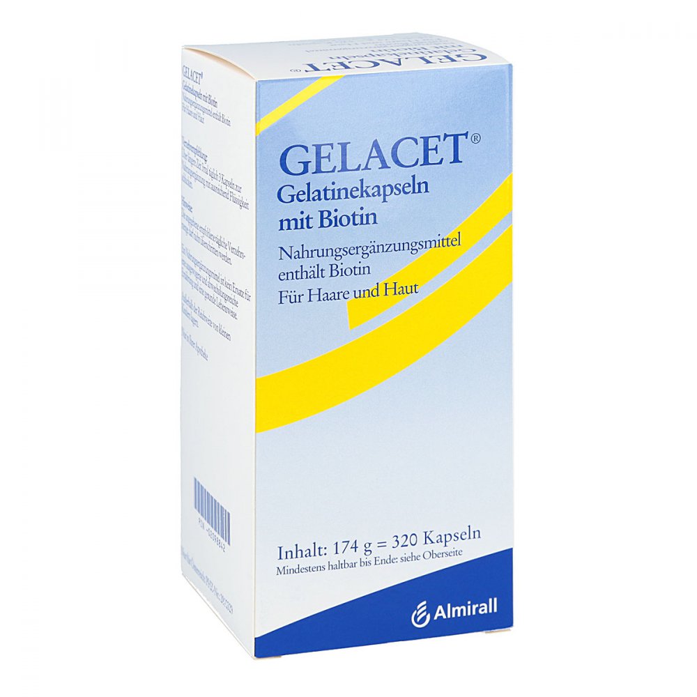 ALMIRALL HERMAL GmbH Gelacet Gelatinekapseln mit Biotin 02098842