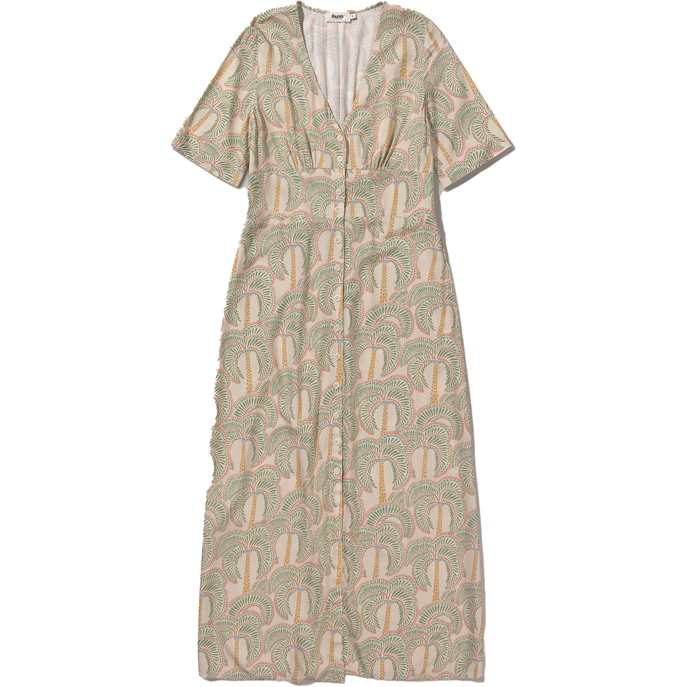 Brava Fabrics Borneo V-Neck Kleid Damen Kleider gruen Größe XS Lifestyle Schnell trocknend