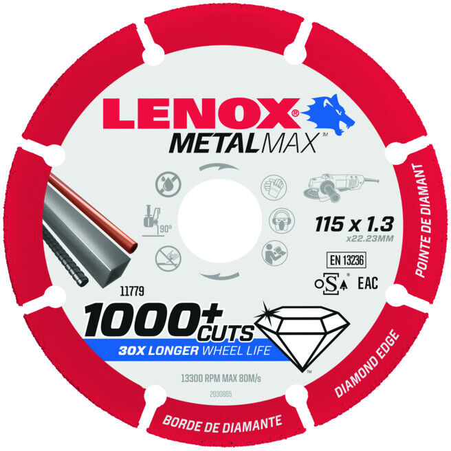 LENOX lame de scie diamantée MetalMa x 115mm X 1,3mm (2030865)