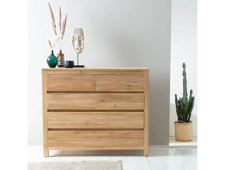 Commode en teck massif 120 cm