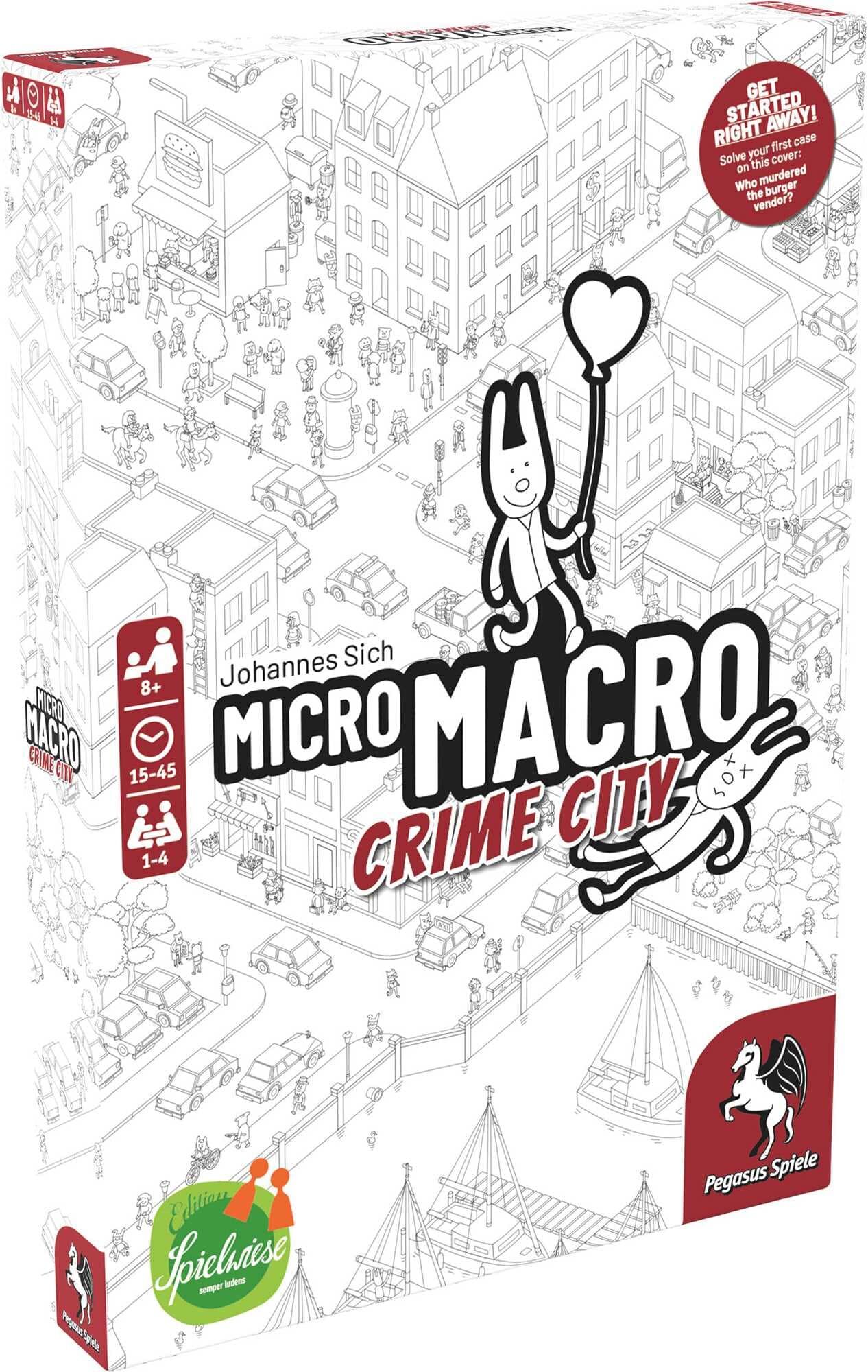 MicroMacro: Crime City - Cooperative Detective Game for 1-4 Players, Ages 10+, by Pegasus Press