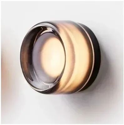 On Spot Shop Modern Design LED Wall Lamps For Bedroom & Bedside, Indoor Outdoor Round Sconce Light Fixtures, Acrylic Background grey Black remote Control