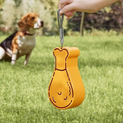Uplift Treasures 2 in 1 Portable Dog Water Bottle & Food Container Large Capacity Travel Cup orange