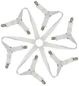 Uplifted Finds Triangle Bed Sheet Holders Adjustable Elastic Clips Mattress Grippers Set d