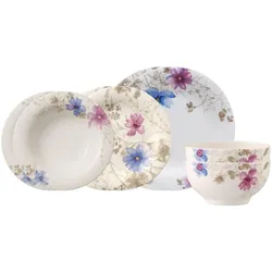 Villeroy & Boch, Geschirrset, Mariefleur Gris Basic Einsteiger-Set (8 Stk.)