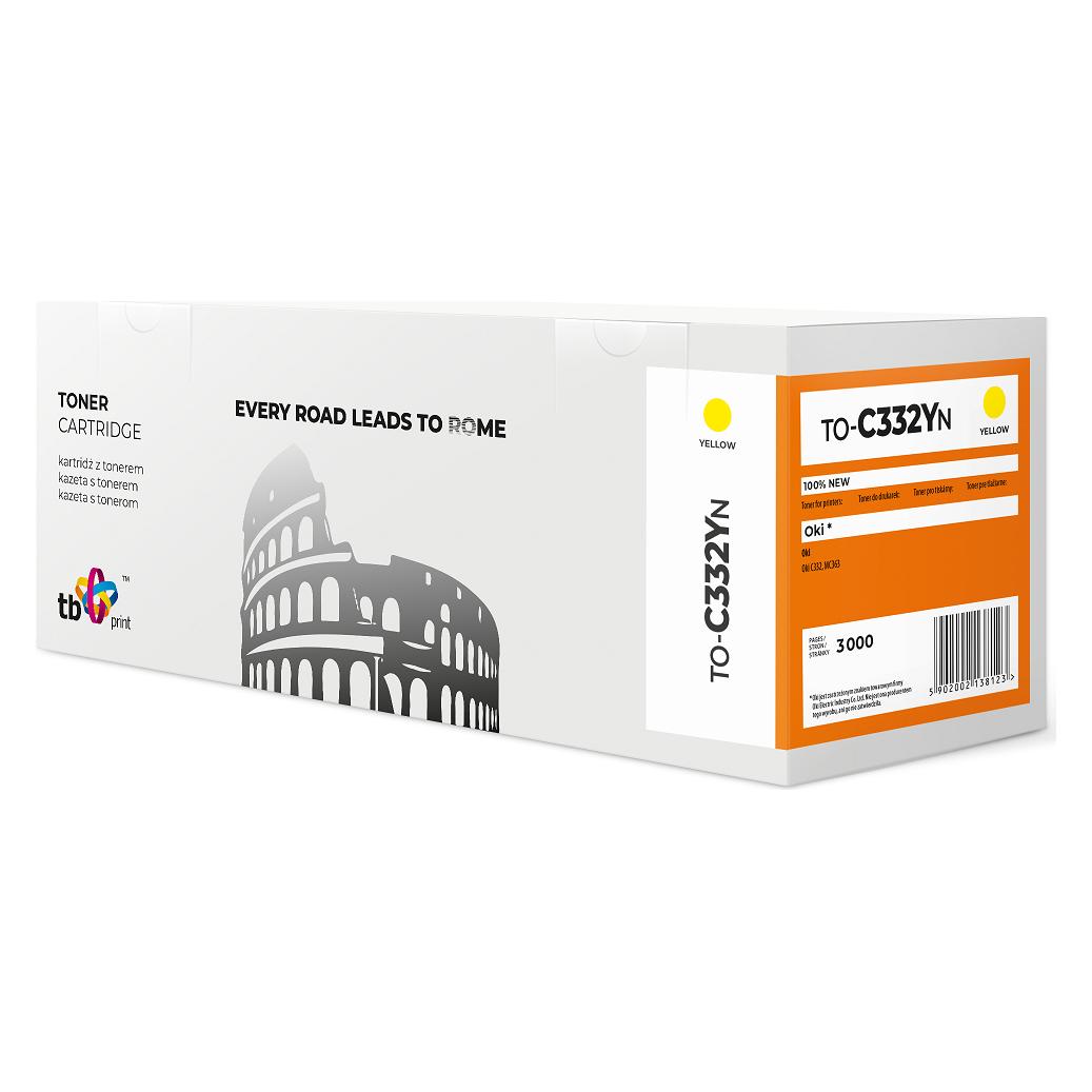 Print Toner do OKI C332 TO-C332YN YE 100% nowy (TO-C332YN)