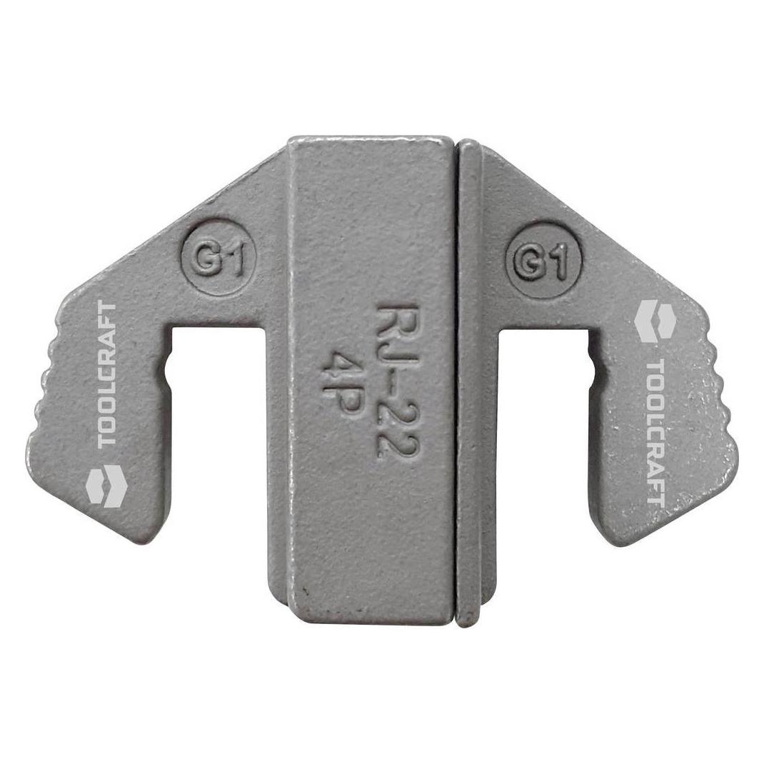 Toolcraft Crimpeinsatz für 4P4C/Rj22 Steckverbinder (50.30 mm) (1595617)
