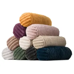 Gözze Breitcord Kissenrolle Vito 20 x 60 cm - Mehrere Farben (Farbe: Beere)
