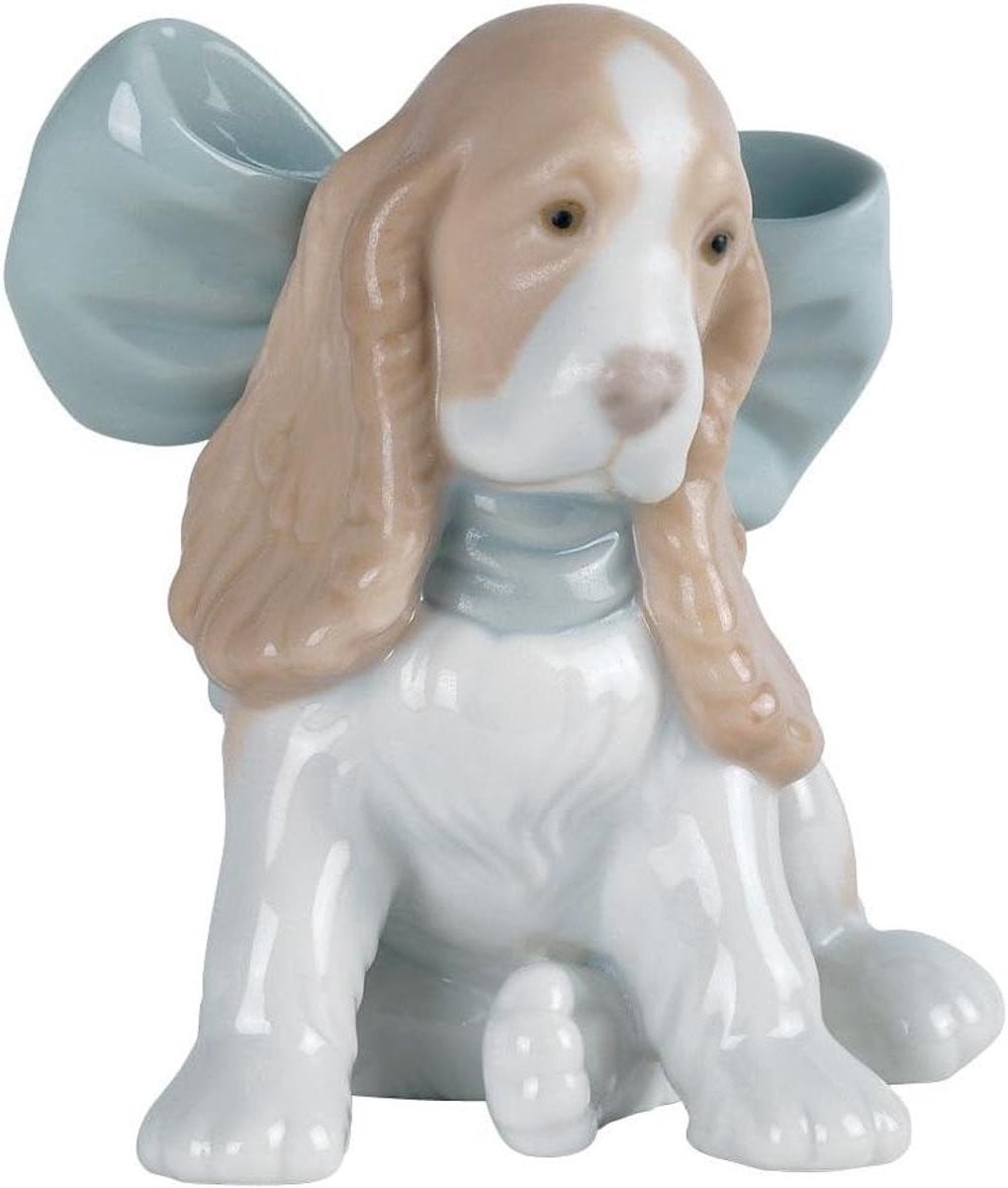 Handgemaakt Porselein Puppy Beeldje - Meerkleurig Hond Figuur voor Decoratie