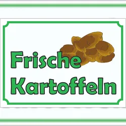 HB-Druck Werbeaufkleber Aufkleber Kartoffeln A4 (210x297mm)