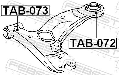 Febest Lagerung, Lenker Tab-073 Vorderachse Unten Für Byd Toyota