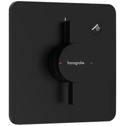 hansgrohe, Duscharmatur + Badewannenarmatur, DuoTurn Q Mischer, Unterputz, 1 Verbraucher, Soft Edge Rosette, 75614