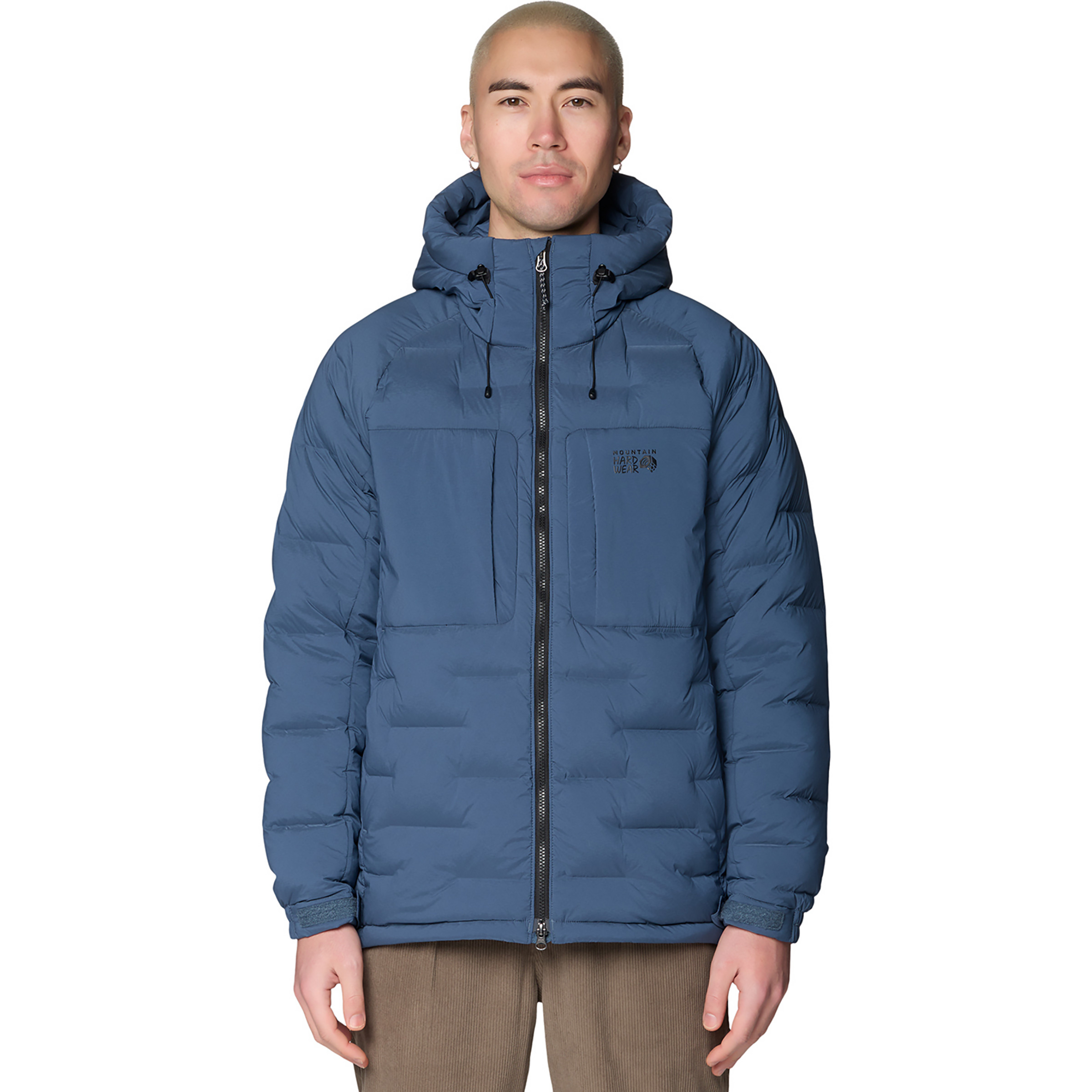 Mountain Hardwear Stretchdown Parka Herren Winterjacke blau Größe L Trekking Elastisch Daune
