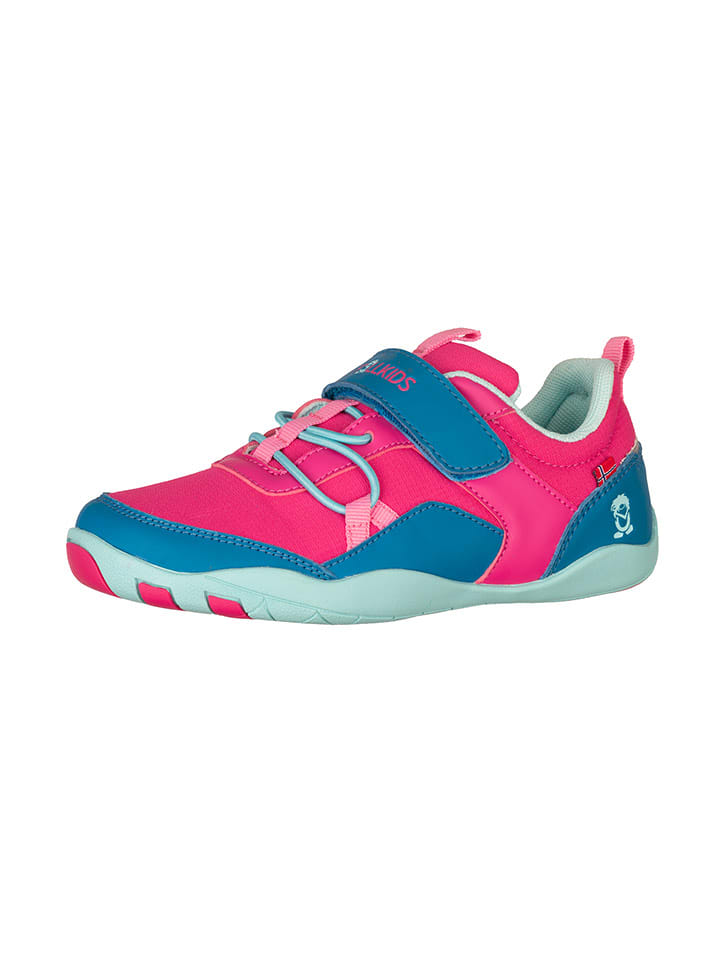 Trollkids Barfuß-Wanderschuhe "Skaland" in Pink/ Blau - 23