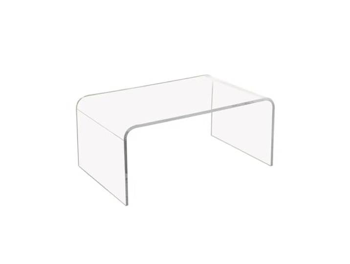 HYO&ZOY Teetisch aus Acryl, transparenter Erkerfenstertisch, Beistelltisch, Sofatisch, Couchtisch, moderner minimalistischer Beistelltisch for Wohnzimmer, Schlafzimmer (Size : 50 * 40 * 30cm)