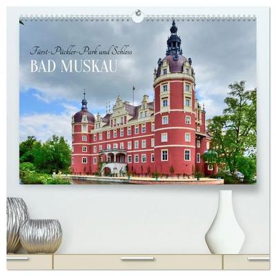 Fürst-Pückler-Park und Schloss – Bad Muskau (hochwertiger Premium Wandkalender 2026 DIN A2 quer), Kunstdruck in Hochglanz