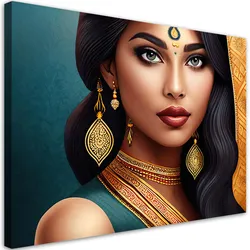 WANDBILD orientalisches frau porträt