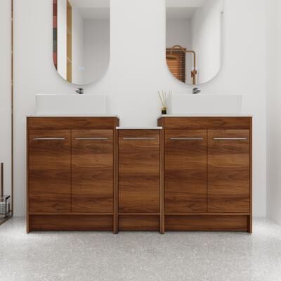 Unbranded Bathroom Vanity With Sink In 24/36/48/60 Inch, Freestanding Bathroom Vanity With Soft Close Door