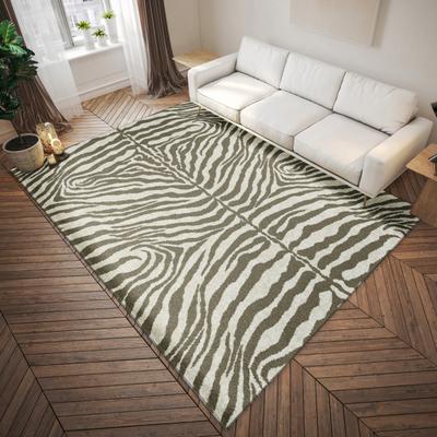 Addison Rugs Addison Indoor/ Outdoor Safari Zebra Animal Print Washable Area Rug