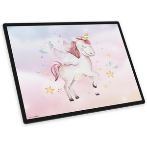 itenga Schreibunterlage 33106271, mehrfarbig, Kunststoff, Einhorn, 40 x 53cm