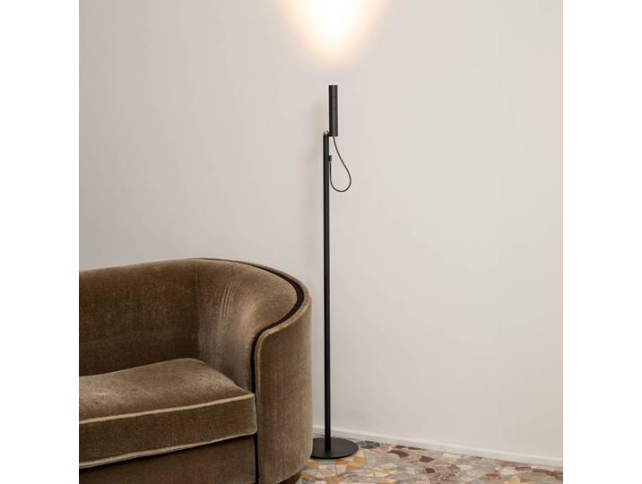 Type LED-Stehlampe, schwarz, 2700 K, dimmbar - Nemo Nemo Lighting - Wohnzimmer - Modern - Aluminium - Einflammig