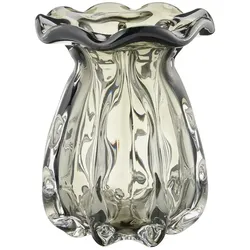 HOME STORY Vase   , grau , Glas , Maße (cm): B: 18,5 H: 23