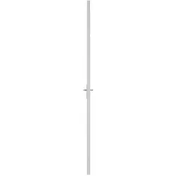 Zubehör Türbeschlag, Innentür 93x201,5 cm Weiss ESG-Glas und Aluminium