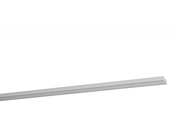 Gardinenschiene GARESA Profil 363 Deckenmontage , weiss (weiß), L:150cm Ø:20mm, Gardinenstangen, Gardinenschiene, Innenlaufprofil, schlicht, Deckenmontage, Aluminium, verlängerbar