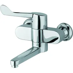 Kludi Medi-Care Waschtisch-Wand-Armatur 349210524 Klinikhebel, Ausladung 250 mm, chrom