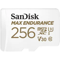 SanDisk Max Endurance microSDXC  Speicherkarte 256GB + SD Adapter