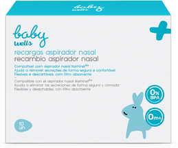 Baby Wells Recargas Aspirador Nasal 0M+ 10 un