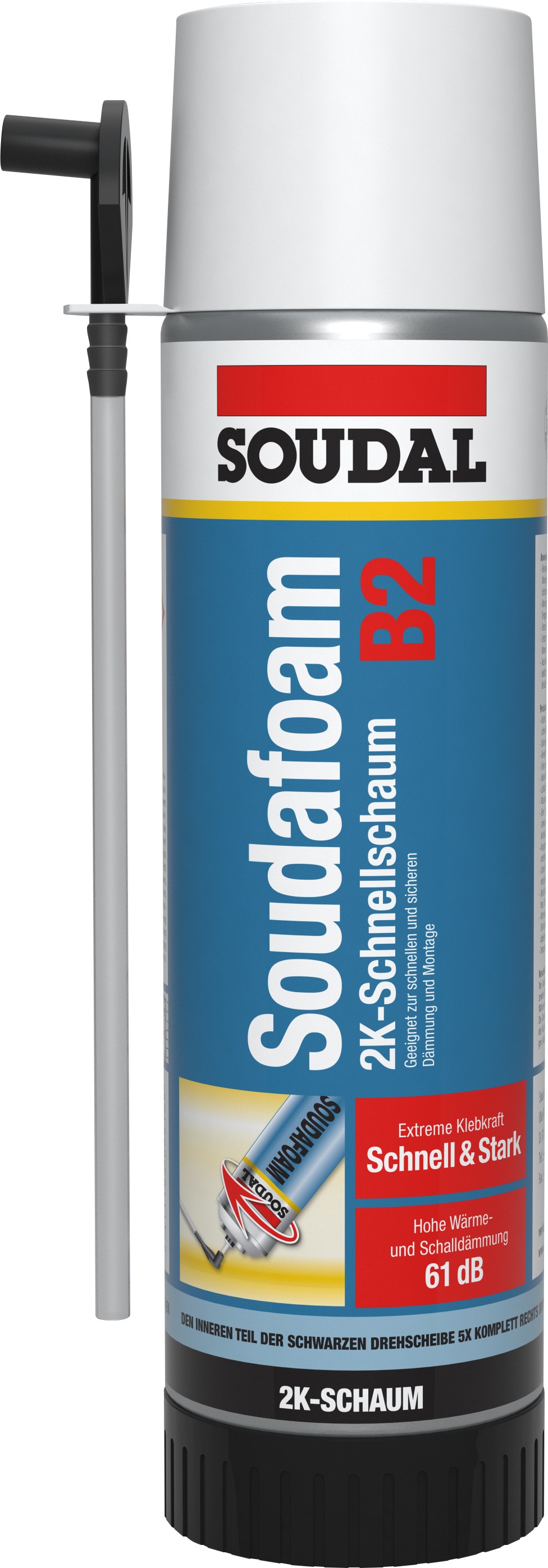 SOUDAL 2K Profi Montageschaum Soudafoam B2, 400 ml 105605