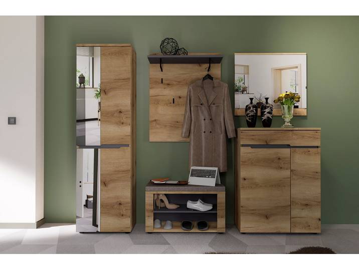 Schuhkommode 80 x 107 x 38cm Braun