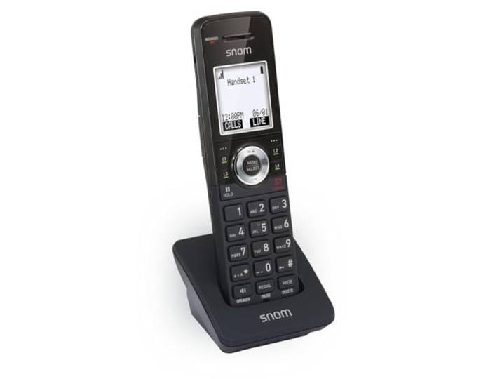 Snom M10 SC Combiné DECT\, Écran Rétroéclairé\, 9h Autonomie\, Clip Ceinture 4 touches LED programmables\, jusqu'à 10 combinés par base M100 SC\, mises à jour OTA\, garantie 3 ans