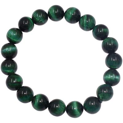Armband FIRETTI "Schmuck Geschenk Armschmuck Armkette Edelstein Farbstein Tigerauge" Gr. 18, grün (grün, grün), Armbänder, Damen, 18, Silikon Stein, Silikon, Stein, Armband, mit Tigerauge